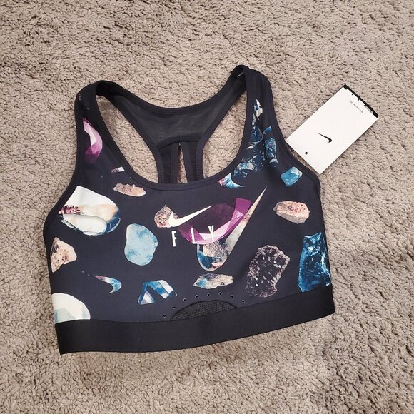 Nike Women's Dri-FIT High-Support Non-Padded Adjustable Sports Bra DR0313-010 - Picture 1 of 3